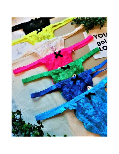 Broches- puntilla 02/90 rojo | Mordisco | Tangas cola less