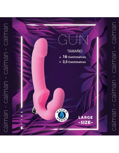 Gun micro vibro large rosa | Caiman | Strap on - cinturones