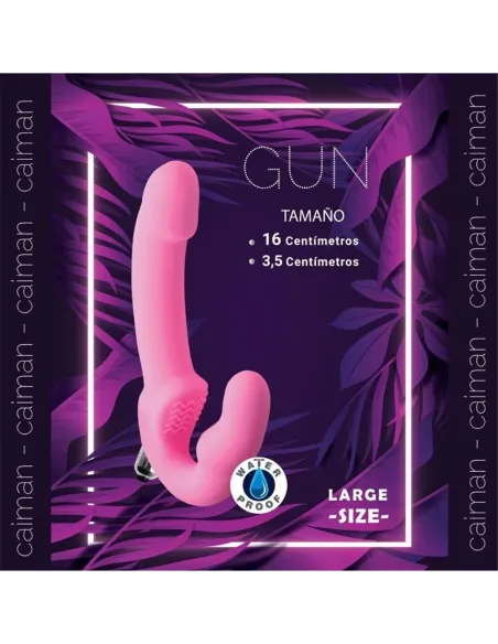 Gun micro vibro large rosa | Caiman | Strap on - cinturones