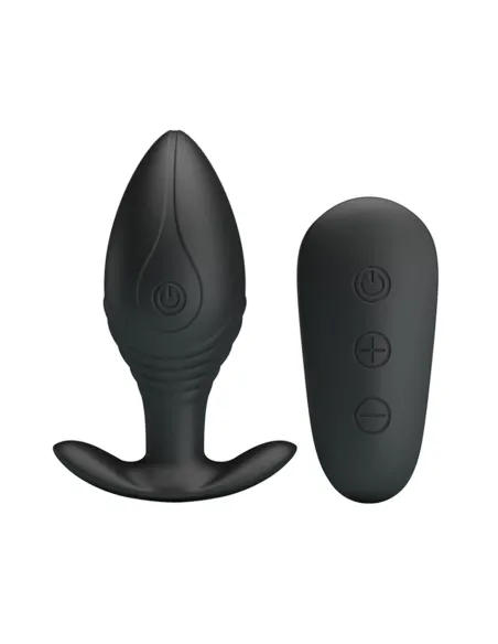 Consolador anal royal recargable inalambrico control remoto silicona 9cmx3,5cm | Pretty love | Vibradores