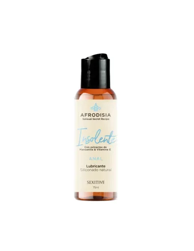 Lubricante siliconado natural afrodisia insolente anal 75ml | Sexitive | Anales