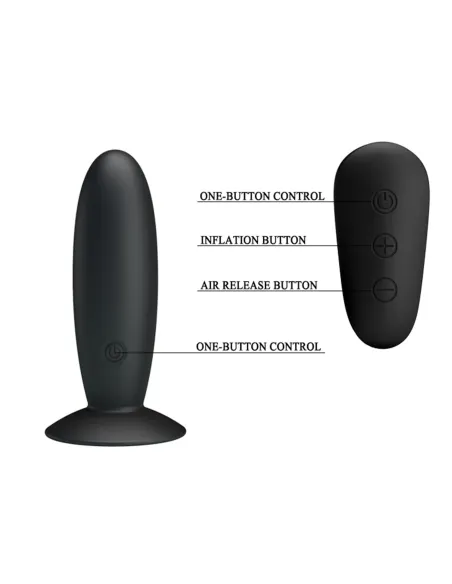 Vibrador anal recargable control remoto silicona 11cm x 3,3cm | Mr play | Vibradores