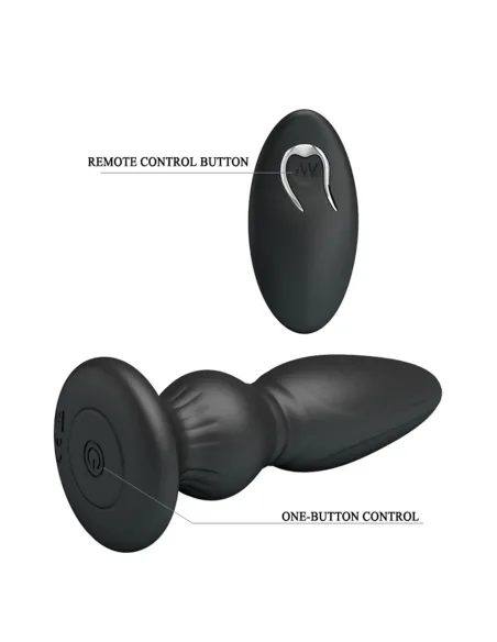 Vibrador anal recargable control remoto silicona 12,5cm x 3,3cm | Mr play | Vibradores