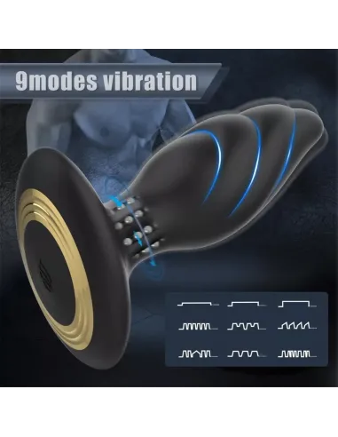 Vibrador rotador anal whirlwind control remoto recargable | S-hande | Dildos