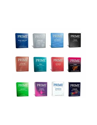 Preservativos mixta caja display 12 x3 | Prime | Preservativos