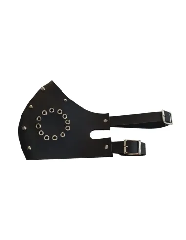 Bozal tapa boca eco cuero negro | Infarta fetish | Mordazas