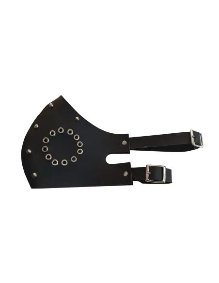 Bozal tapa boca eco cuero negro | Infarta fetish | Mordazas