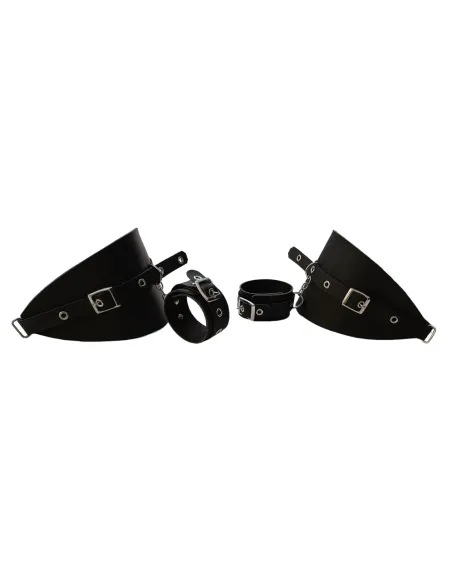 Muslera con esposa eco cuero negro | Infarta fetish | Esposas