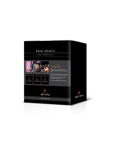 Kit luxury charol negro con strass 4 piezas | Infarta fetish | Kits
