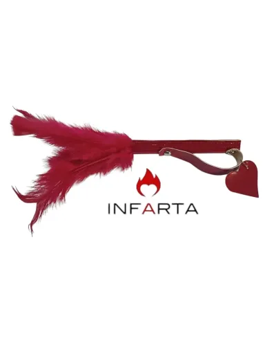 Plumin luxury charol rojo eco cuero | Infarta fetish | Látigos y palmetas