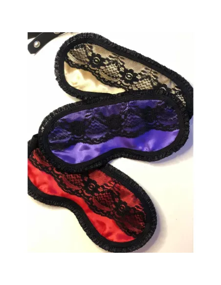 Suave antifaz de raso y puntillas en violeta | Infarta fetish | Descuentos y promociones