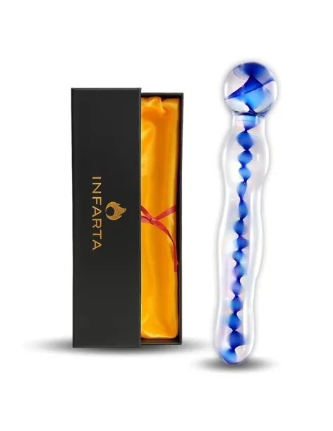 Glass dildo helixblue | Infarta toys | Vidrio