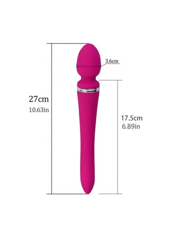 Vibrador dual super flex rosa / c9006 | Fly night | Vibradores