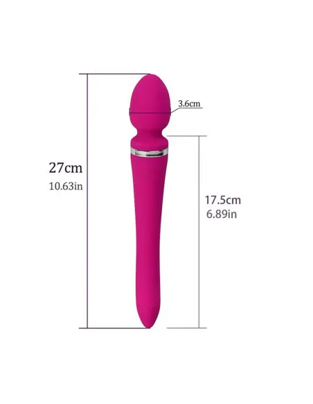 Vibrador dual super flex rosa / c9006 | Fly night | Vibradores