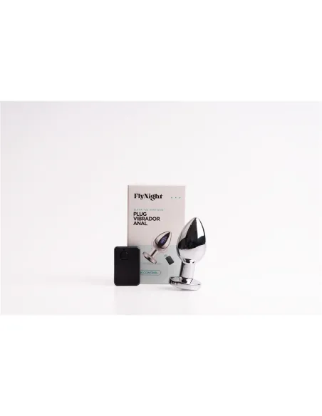 Plug vibrador anal plateado / c9031 | Fly night | Vibradores