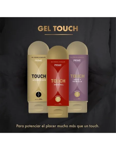 Prime gel touch 2 en 1 coco y vainilla 200 ml | Prime | Intimos