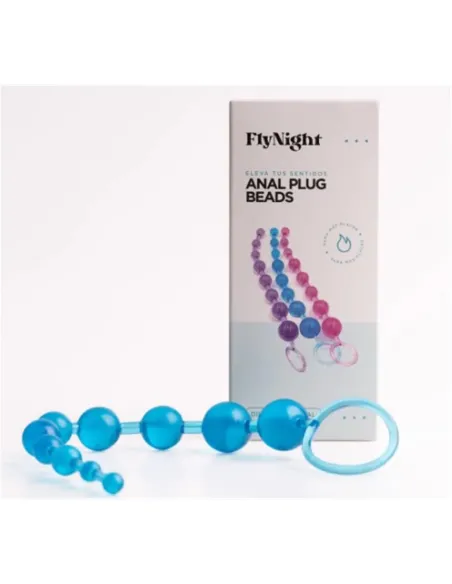 Anal plug beads violeta / c9029 | Fly night | Vibradores