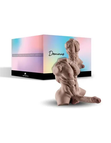 Dominus – torso musculoso el más vendido - pene realista y ano + balita de regalo – efecto bronceado | Infarta toys | Torsos