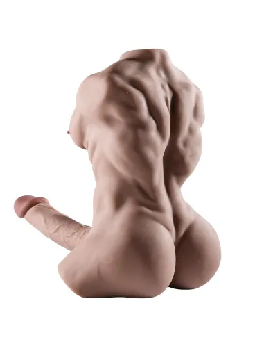Dominus – torso musculoso el más vendido - pene realista y ano + balita de regalo – efecto bronceado | Infarta toys | Torsos