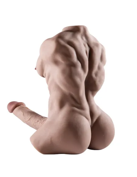 Dominus – torso musculoso el más vendido - pene realista y ano + balita de regalo – efecto bronceado | Infarta toys | Torsos