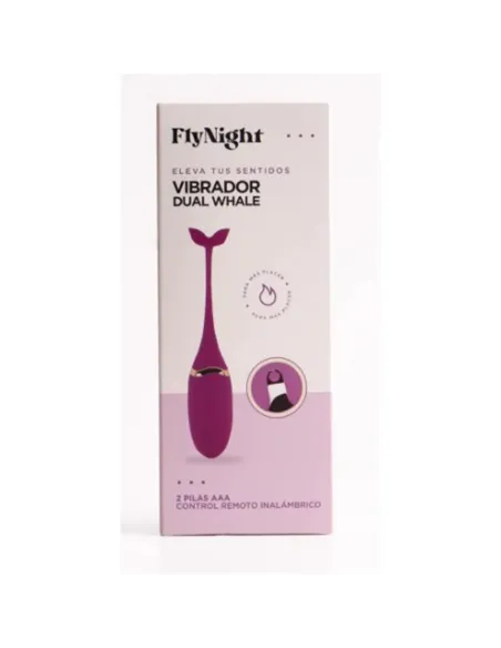 Vibrador dual whale violeta / c9005 | Fly night | Vibradores