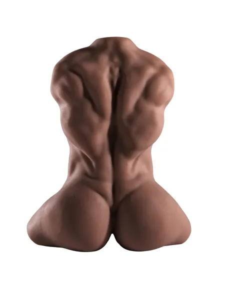Dominus – torso musculoso más vendido con pene realista y ano + balita de regalo – marrón claro | Infarta toys | Torsos