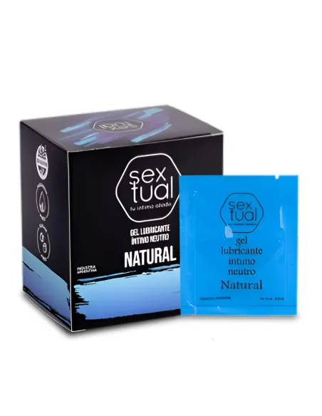 Gel lubricante intimo neutro sachet 10ml x 12 unidades | Sextual | Intimos
