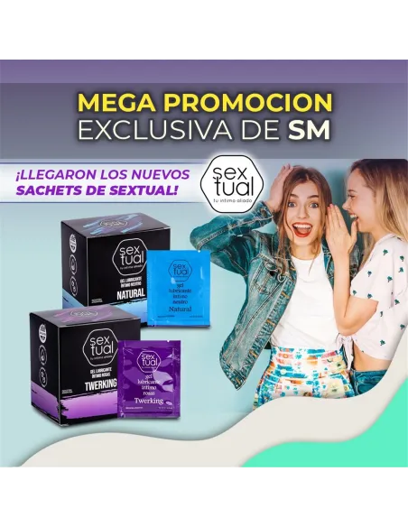 Gel lubricante intimo neutro sachet 10ml x 12 unidades | Sextual | Intimos