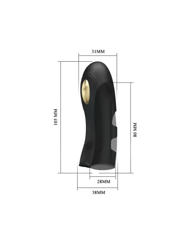 Vibrador dedo electric shock usb recargable 7 func 10cm x 4cm | Pretty love | Estimuladores clítoris