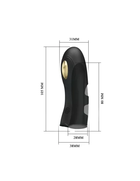 Vibrador dedo electric shock usb recargable 7 func 10cm x 4cm | Pretty love | Estimuladores clítoris