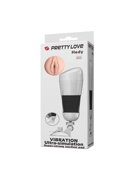 Masturbador vibrador hedy base con succión | Pretty love | Masturbadores