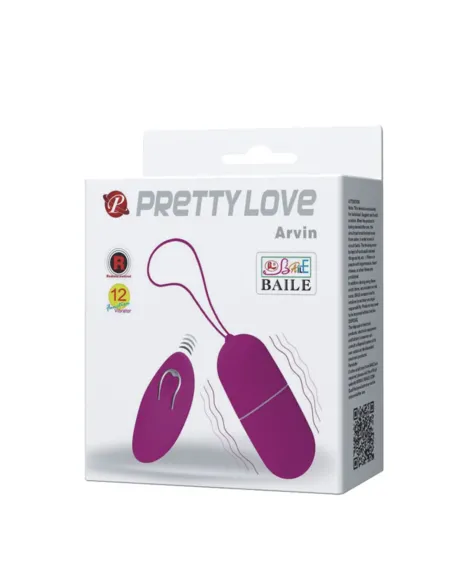 Vibrador arvin huevo control remoto inalambrico 12 funciones | Pretty love | Bolas y huevos vaginales