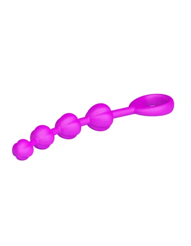 Varita anal silicona flexible beeds 19,5cm x 2,3cm | Pretty love | Varitas y bolas