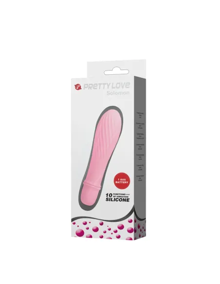 Vibrador solomon 10 func 12cm x 3cm | Pretty love | Vibradores