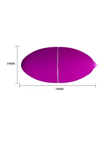 Vibrador huevo inalambrico control remoto 12 func 8cm x 4cm | Pretty love | Bolas y huevos vaginales