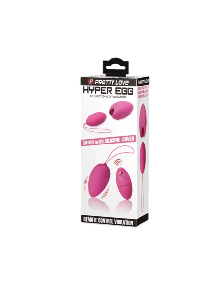 Vibrador huevo inalambrico control remoto 12 func 8cm x 4cm | Pretty love | Bolas y huevos vaginales