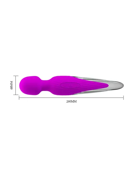 Vibrador masageador nathaniel recargable 26cm x 48cm | Pretty love | Masajeadores