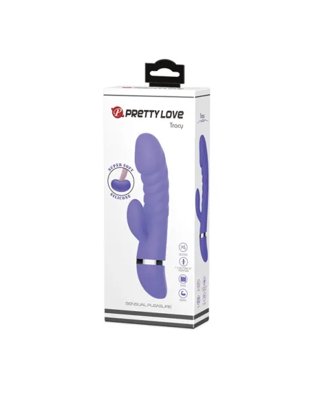 Vibrador tracy multifuncion silicona 19cm x 3.5cm | Pretty love | Rabbits