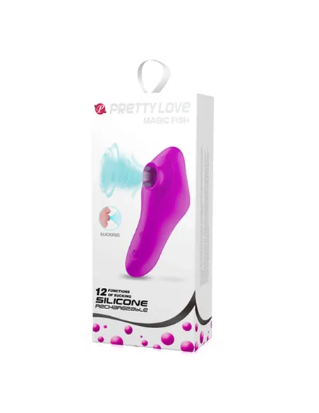 Succionador magic fish recargable estimulador clitoris silicona 15cm x 6cm | Pretty love | Succionadores