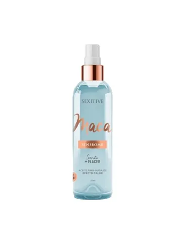 Aceite para masajes efecto calor - maca - 130 ml | Sexitive | Corporales