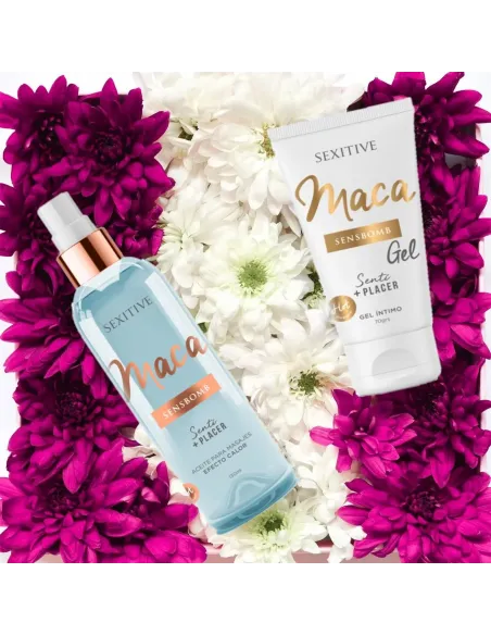 Aceite para masajes efecto calor - maca - 130 ml | Sexitive | Corporales