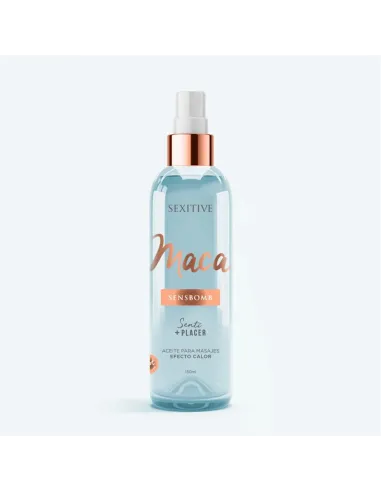 Aceite para masajes efecto calor - maca - 130 ml | Sexitive | Corporales