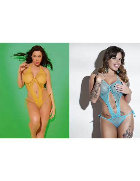 Trikini de red blanco | Malena | Bikinis y trikinis