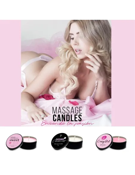 Massage candle crazy girl - 30 gr | Sexitive | Velas para masajes
