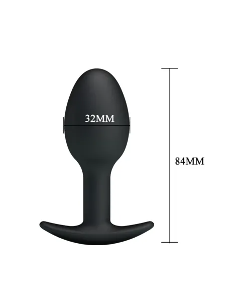 Plug anal silicona con bola interior 8,4 cm x 3cm | Pretty love | Dildos