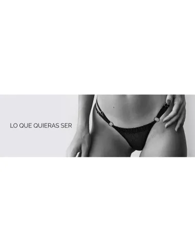 Colaless doble tira negro | Malena | Tangas cola less