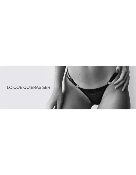 Colaless doble tira negro | Malena | Tangas cola less