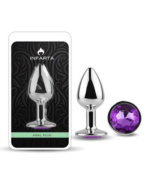 Anal plug eros metal small purple | Infarta toys | Plugs