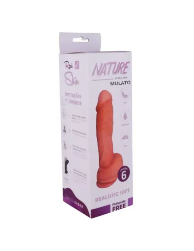 Nature mulato n 6 - 20 x 5.5 cm - introducibles 16.5cm - | Caiman | Dildos macizos