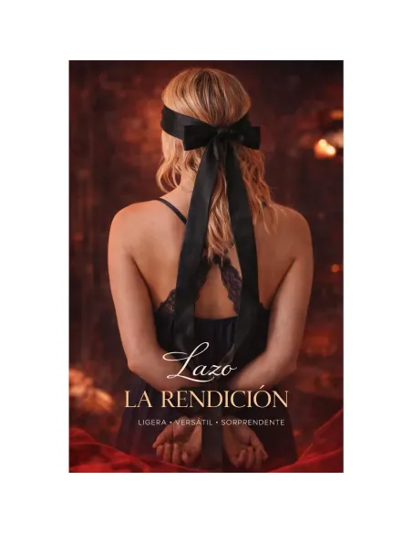 El lazo prohibido - saten elastizado rojo y negro | Infarta fetish | Esposas